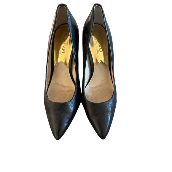 Michael Kors Classic Leather Upper Black Pumps Heels Size 6.5 - Picture 1 of 7